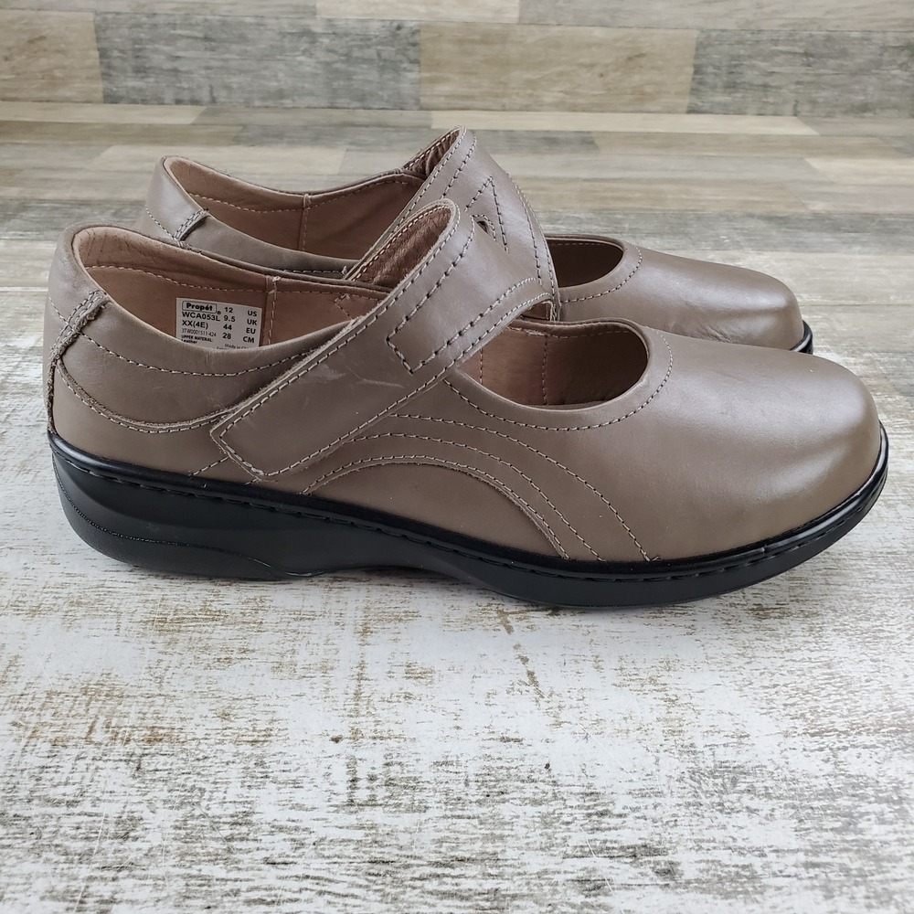 Propet Golda Womens Mary Jane Shoes Sz 12 Golda Leather Hook-and-Loop Strap
